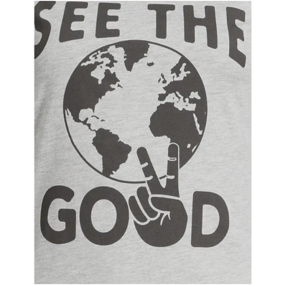 Wound Up women t-shirt size xxl (19) jr See the Good Gray top world - Picture 4 of 4